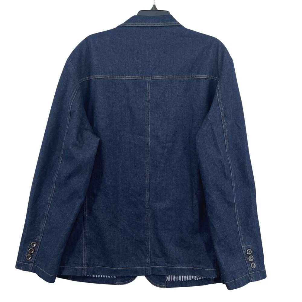 European American Style Industrial Military Brigade Free Spirit Denim Jacket 4XL